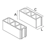 Bloco Industrial, 3 Furos Com Encaixe - Image 2