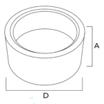 Fundo De Caixa De Visita Redondo Com Base Lisa Sem Ligadores - Image 2