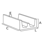 Canalete Para Cabos Com Septo - Image 2
